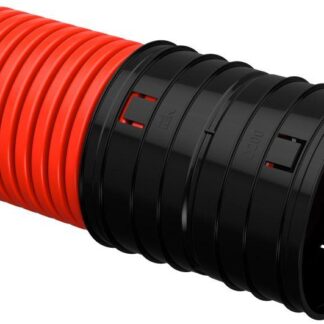 Труба гофрированная двустенная ПНД жесткая d200мм (уп.6м) ELASTA IEK EA-TG13-2-1-2-200-006-K04